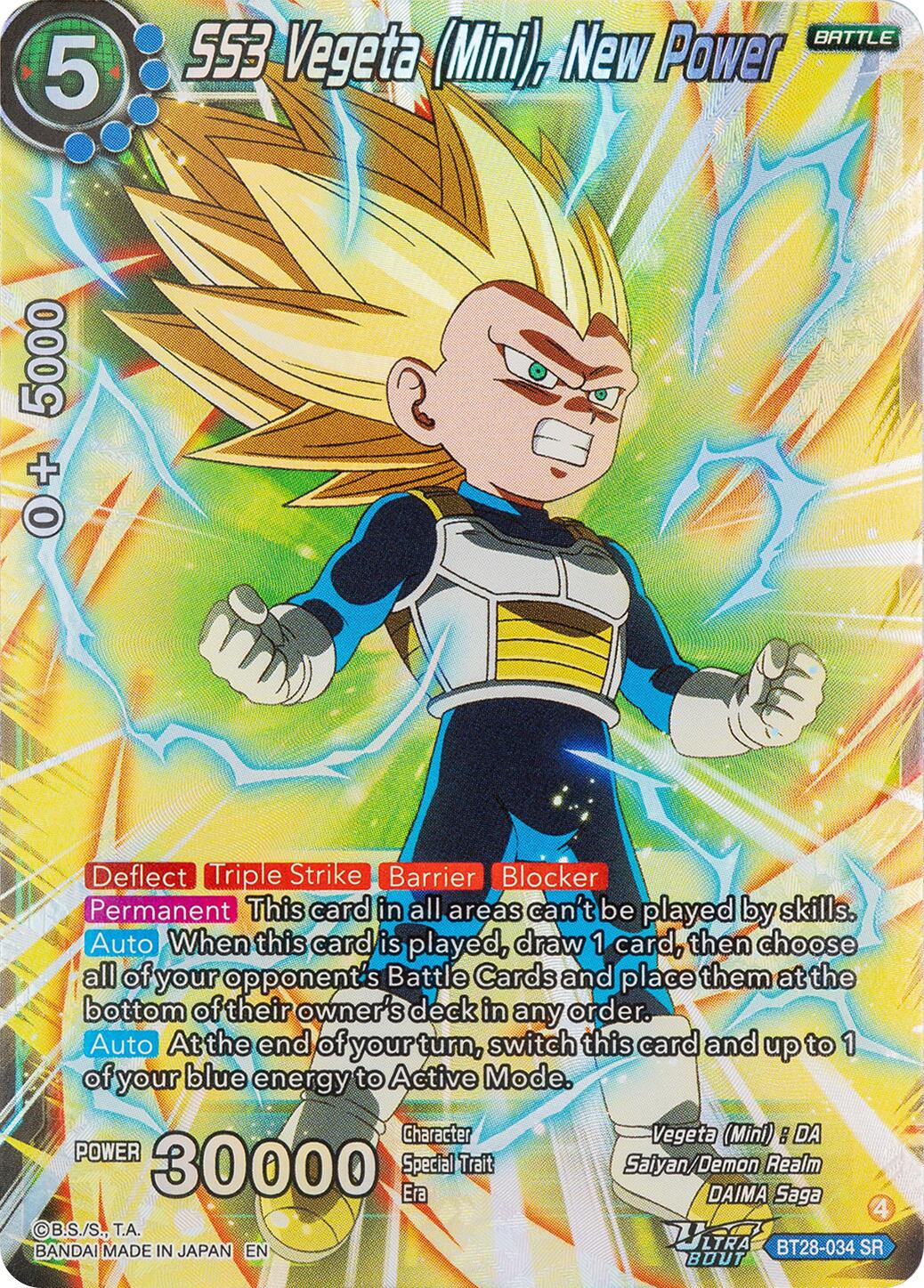 SS3 Vegeta (Mini), New Power (BT28-034) [Prismatic Clash] | Shuffle n Cut Hobbies & Games