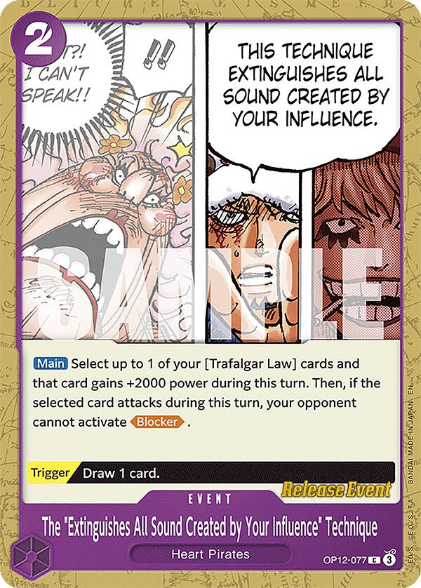 The "Extinguishes All Sound Created by Your Influence" Technique [Legacy of the Master Release Event Cards] | Shuffle n Cut Hobbies & Games