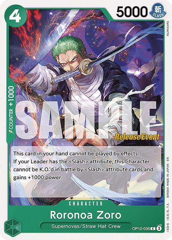 Roronoa Zoro [Legacy of the Master Release Event Cards] | Shuffle n Cut Hobbies & Games