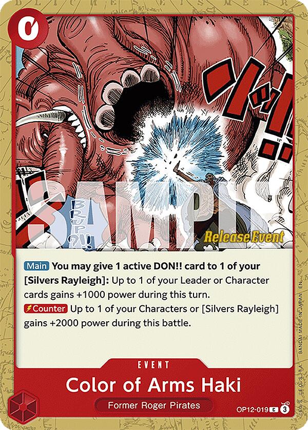 Color of Arms Haki [Legacy of the Master Release Event Cards] | Shuffle n Cut Hobbies & Games