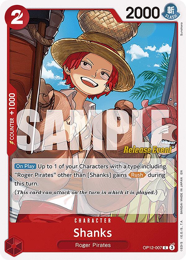 Shanks [Legacy of the Master Release Event Cards] | Shuffle n Cut Hobbies & Games