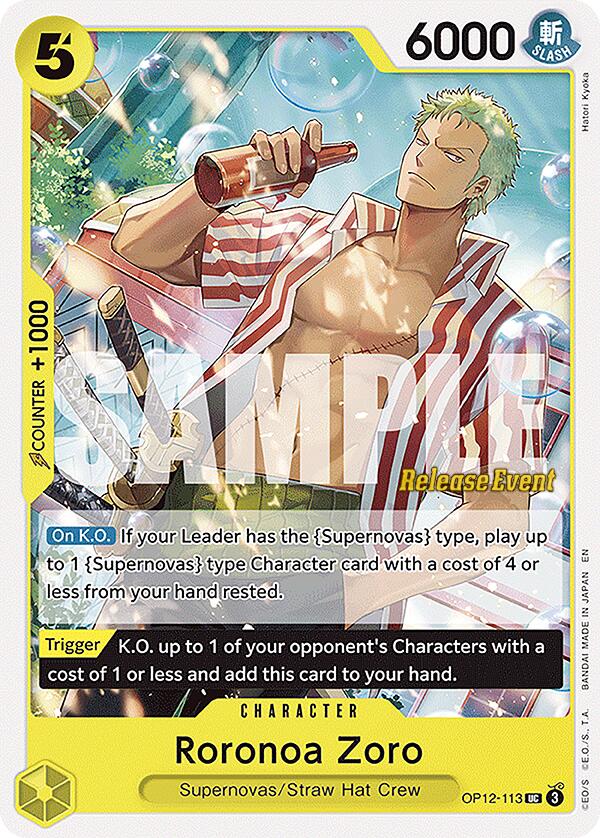 Roronoa Zoro [Legacy of the Master Release Event Cards] | Shuffle n Cut Hobbies & Games