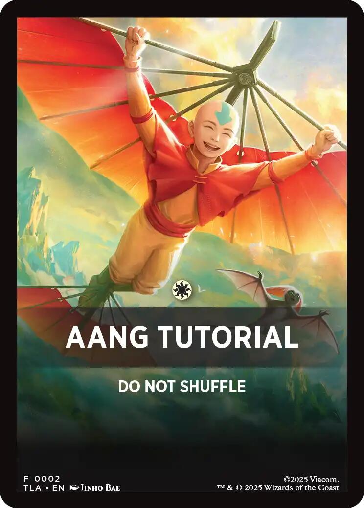 Aang Tutorial Theme Card [Avatar: The Last Airbender Tokens] | Shuffle n Cut Hobbies & Games