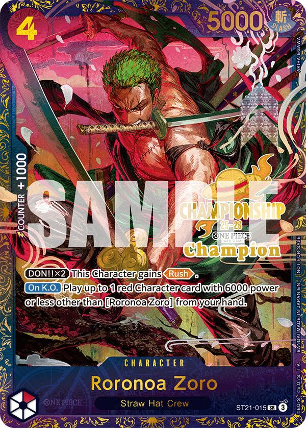 Roronoa Zoro (CS 25-26 1st Place) [One Piece Promotion Cards] | Shuffle n Cut Hobbies & Games