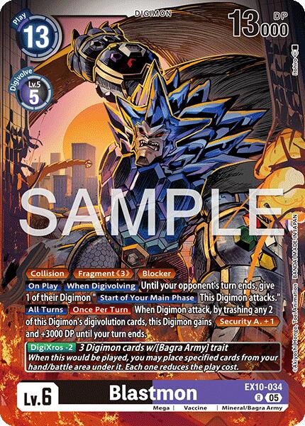 Blastmon [EX10-034] [Sinister Order] | Shuffle n Cut Hobbies & Games