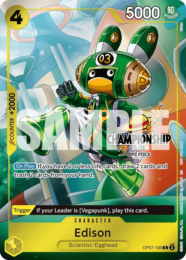 Edison (CS 25-26 Celebration Pack) [One Piece Promotion Cards] | Shuffle n Cut Hobbies & Games