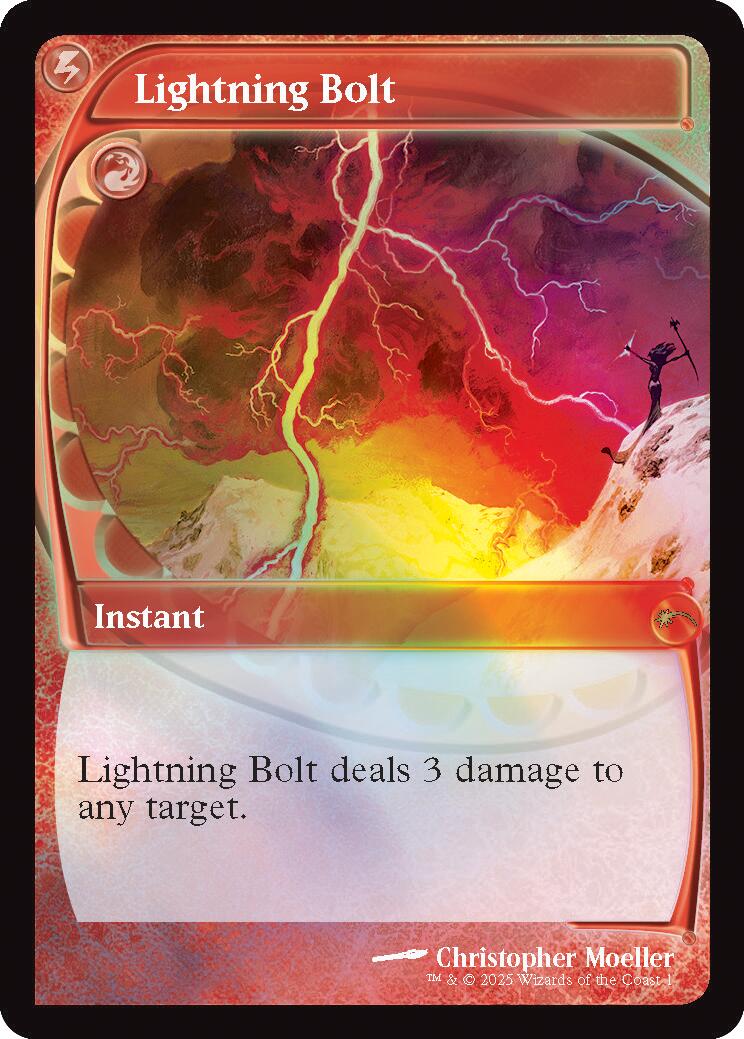 Lightning Bolt (Retro Frame) [Secret Lair Drop Series] | Shuffle n Cut Hobbies & Games