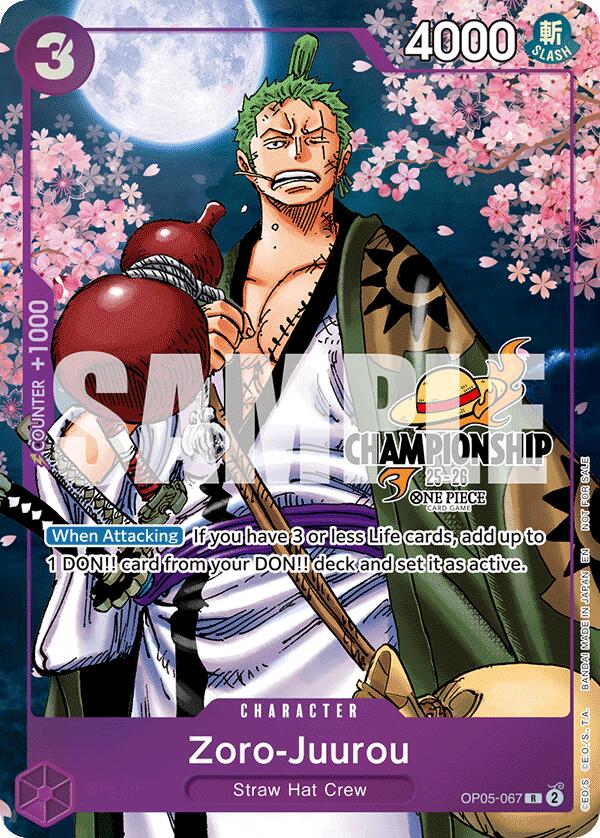 Zoro-Juurou (CS 25-26 Event Pack Finalist Ver.) [One Piece Promotion Cards] | Shuffle n Cut Hobbies & Games