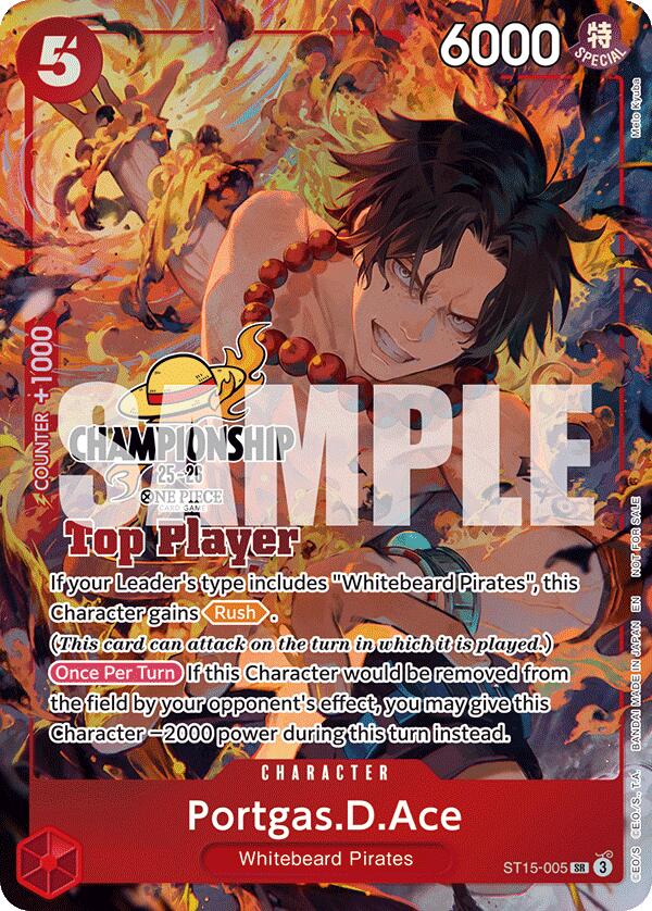 Portgas.D.Ace (CS 25-26 Top Player Pack) [One Piece Promotion Cards] | Shuffle n Cut Hobbies & Games