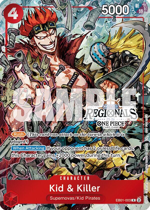 Kid & Killer (Online Regional Participation Pack 2025 Vol.2) [One Piece Promotion Cards] | Shuffle n Cut Hobbies & Games