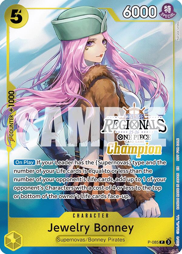 Jewelry Bonney (Online Regional Champion Card Set 2025 Vol.2) [One Piece Promotion Cards] | Shuffle n Cut Hobbies & Games