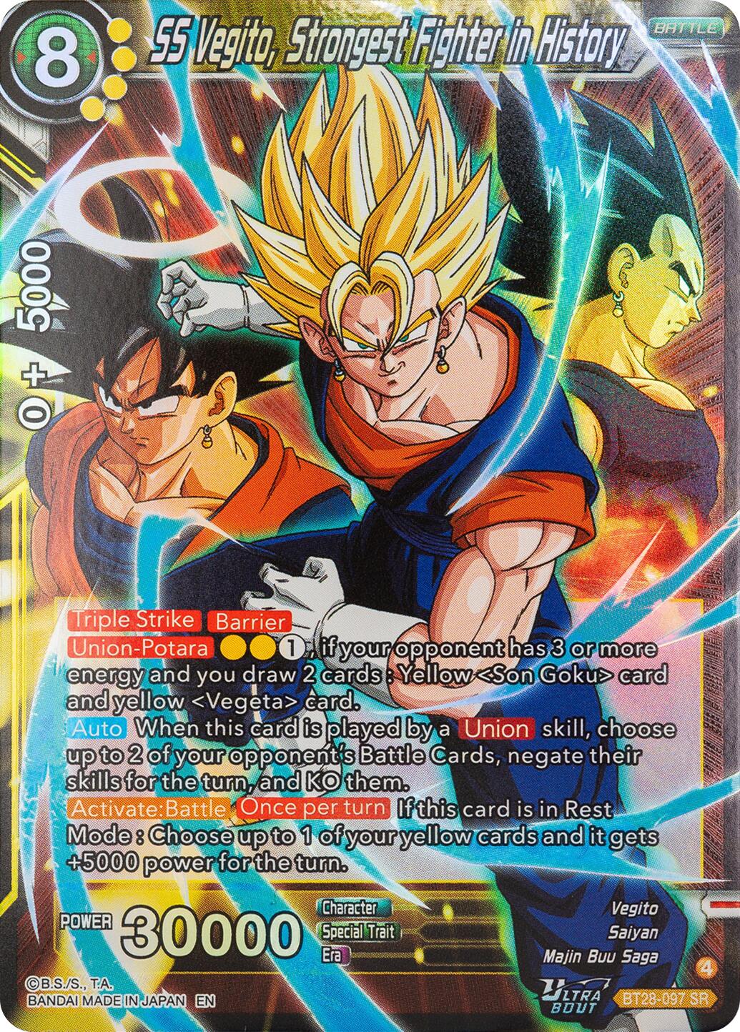 SS Vegito, Strongest Fighter in History (BT28-097) [Prismatic Clash] | Shuffle n Cut Hobbies & Games