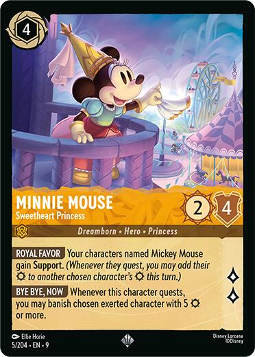 Minnie Mouse - Sweetheart Princess (5/204) [Fabled] | Shuffle n Cut Hobbies & Games