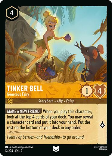 Tinker Bell - Generous Fairy (12/204) [Fabled] | Shuffle n Cut Hobbies & Games