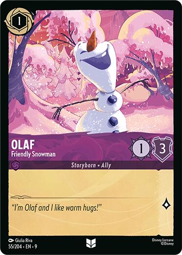 Olaf - Friendly Snowman (55/204) [Fabled] | Shuffle n Cut Hobbies & Games