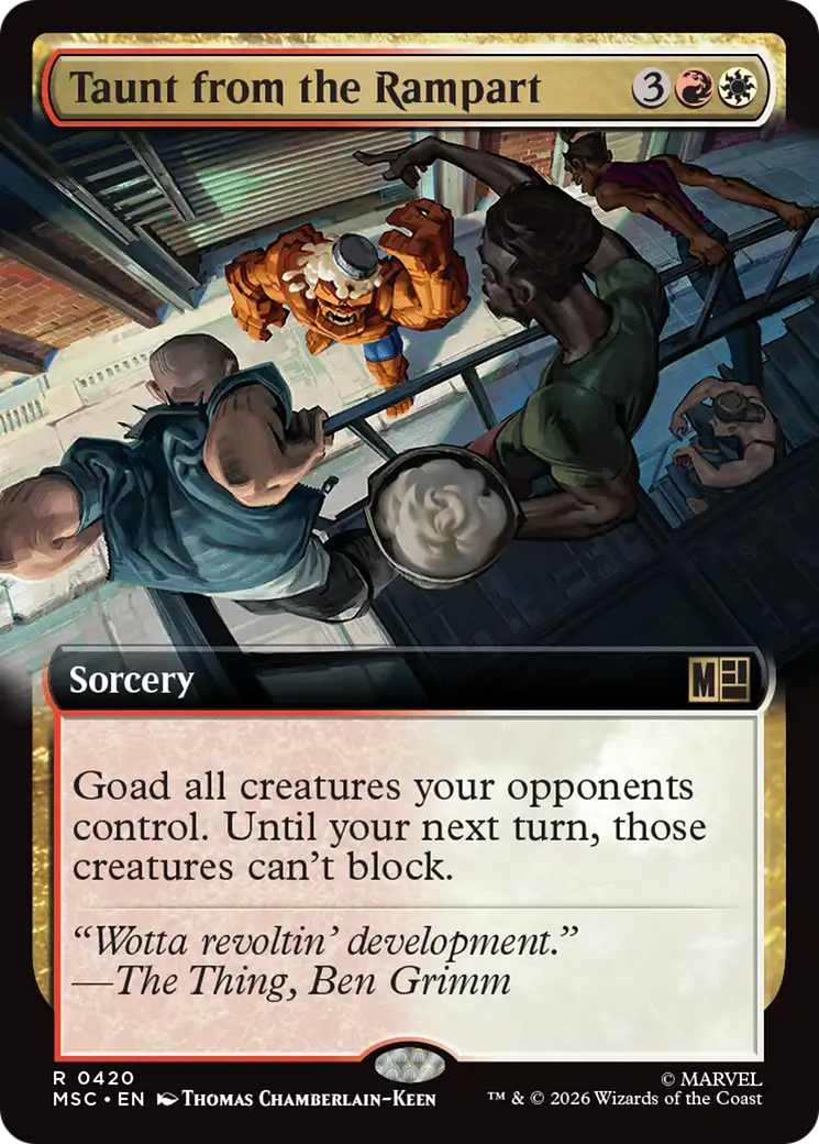 Taunt from the Rampart (Extended Art) [Marvel Super Heroes Commander] | Shuffle n Cut Hobbies & Games