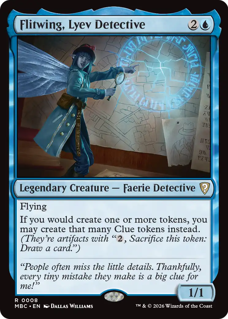Flitwing, Lyev Detective [Mystery Booster: Commander Edition] | Shuffle n Cut Hobbies & Games