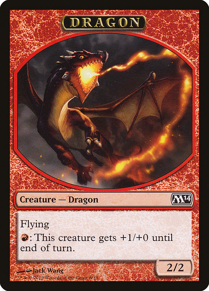 Dragon Token [Magic 2014 Tokens] | Shuffle n Cut Hobbies & Games