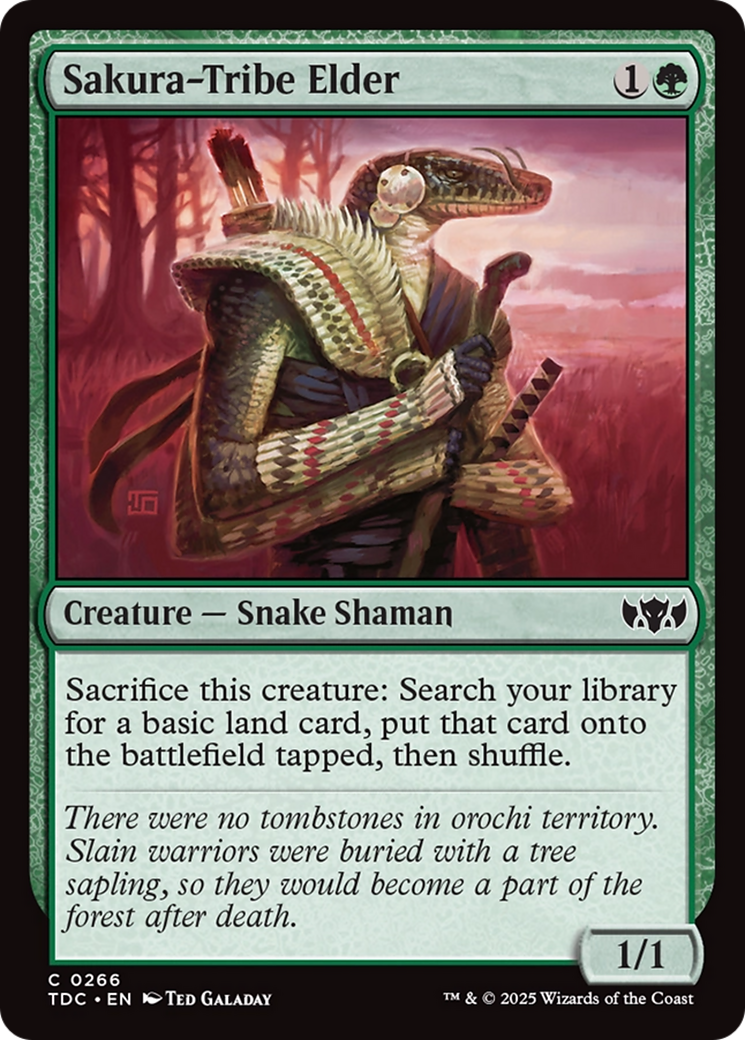 Sakura-Tribe Elder [Tarkir: Dragonstorm Commander] | Shuffle n Cut Hobbies & Games