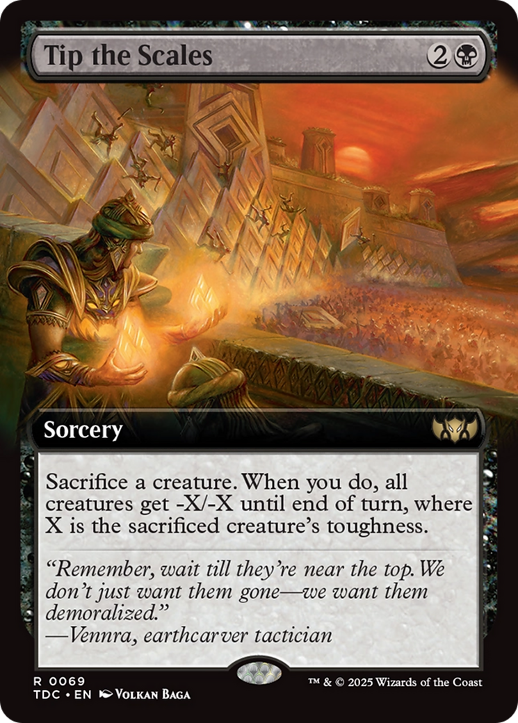 Tip the Scales (Extended Art) [Tarkir: Dragonstorm Commander] | Shuffle n Cut Hobbies & Games