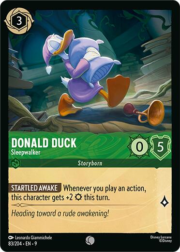 Donald Duck - Sleepwalker (83/204) [Fabled] | Shuffle n Cut Hobbies & Games