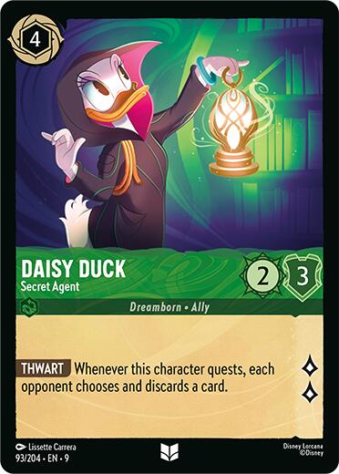 Daisy Duck - Secret Agent (93/204) [Fabled] | Shuffle n Cut Hobbies & Games