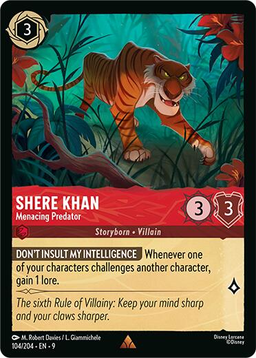 Shere Khan - Menacing Predator (104/204) [Fabled] | Shuffle n Cut Hobbies & Games