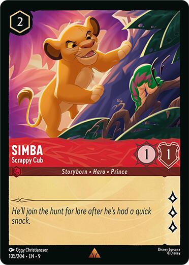 Simba - Scrappy Cub (105/204) [Fabled] | Shuffle n Cut Hobbies & Games