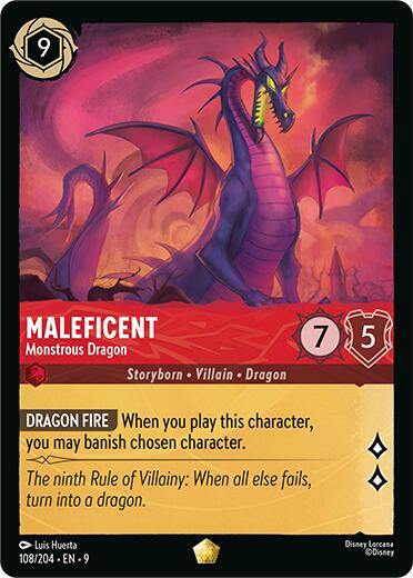 Maleficent - Monstrous Dragon (108/204) [Fabled] | Shuffle n Cut Hobbies & Games
