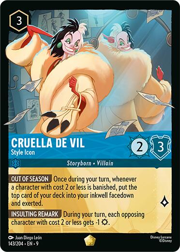 Cruella De Vil - Style Icon (143/204) [Fabled] | Shuffle n Cut Hobbies & Games