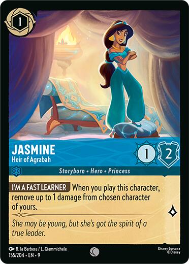 Jasmine - Heir of Agrabah (155/204) [Fabled] | Shuffle n Cut Hobbies & Games