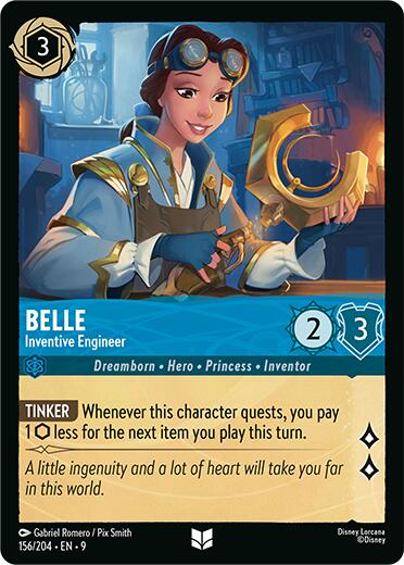 Belle - Inventive Engineer (156/204) [Fabled] | Shuffle n Cut Hobbies & Games