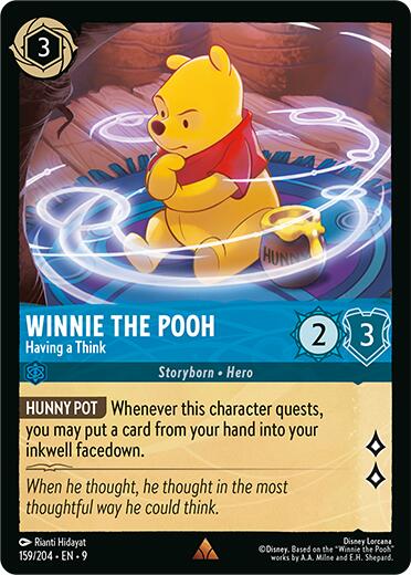 Winnie the Pooh - Having a Think (159/204) [Fabled] | Shuffle n Cut Hobbies & Games