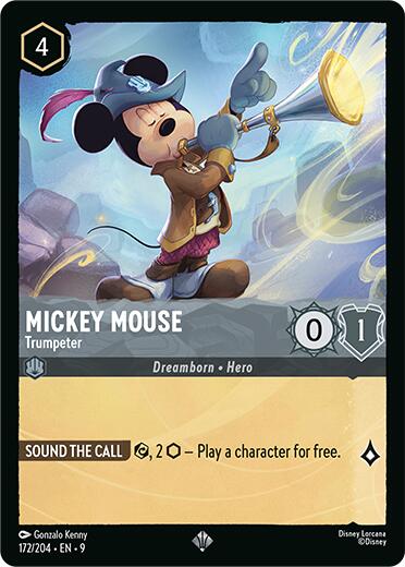 Mickey Mouse - Trumpeter (172/204) [Fabled] | Shuffle n Cut Hobbies & Games