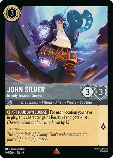 John Silver - Greedy Treasure Seeker (192/204) [Fabled] | Shuffle n Cut Hobbies & Games