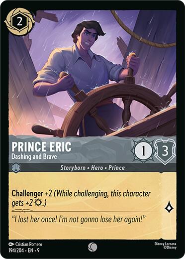Prince Eric - Dashing and Brave (194/204) [Fabled] | Shuffle n Cut Hobbies & Games