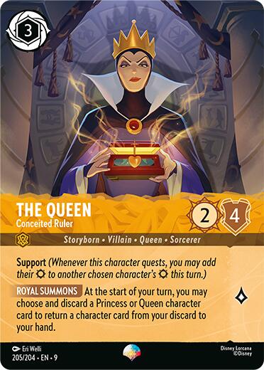 The Queen - Conceited Ruler (Epic) (205/204) [Fabled] | Shuffle n Cut Hobbies & Games