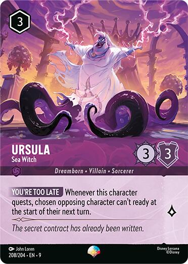 Ursula - Sea Witch (Epic) (208/204) [Fabled] | Shuffle n Cut Hobbies & Games