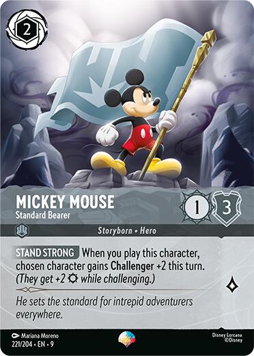 Mickey Mouse - Standard Bearer (Epic) (221/204) [Fabled] | Shuffle n Cut Hobbies & Games