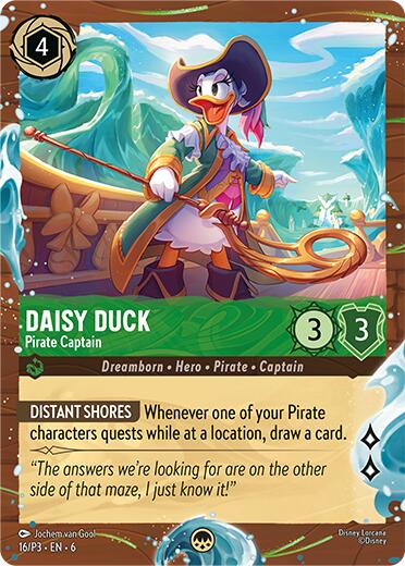 Daisy Duck - Pirate Captain (Disney Cruise Promo) (16/P3) [Promo Cards] | Shuffle n Cut Hobbies & Games