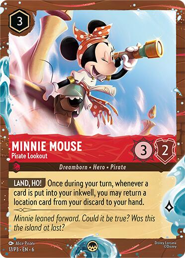 Minnie Mouse - Pirate Lookout (Disney Cruise Promo) (17/P3) [Promo Cards] | Shuffle n Cut Hobbies & Games