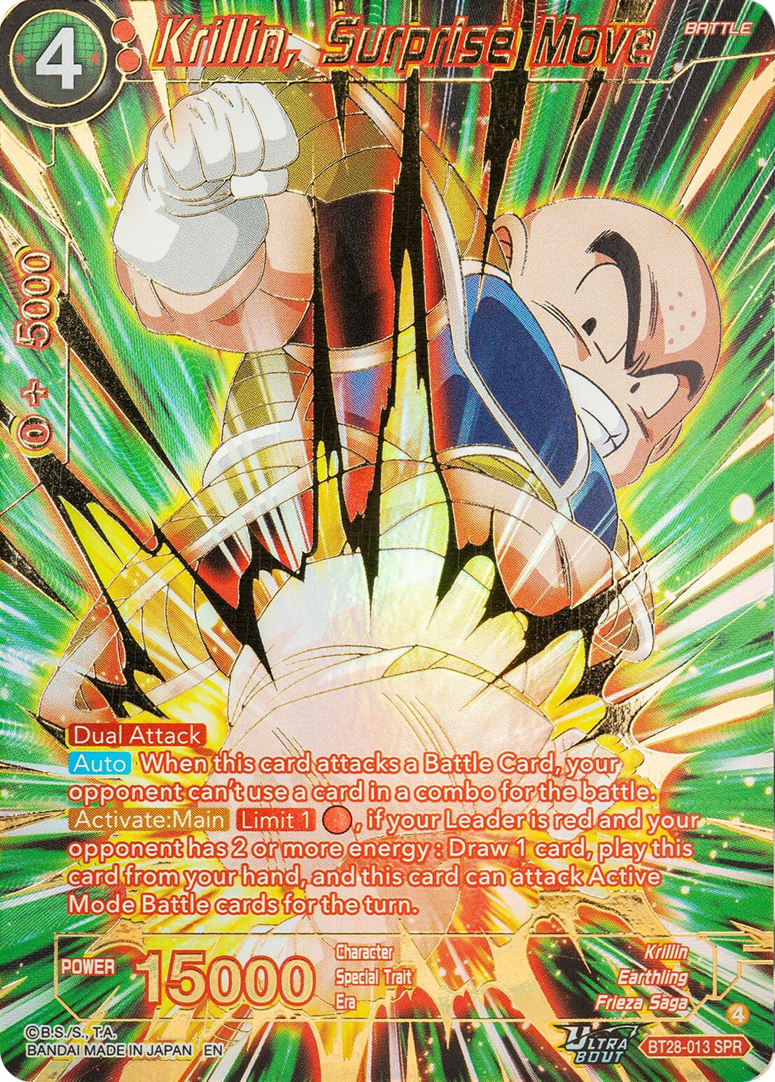 Krillin, Surprise Move (BT28-013) [Prismatic Clash] | Shuffle n Cut Hobbies & Games
