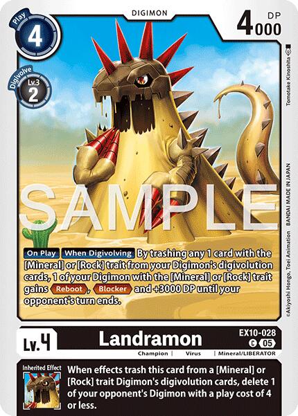 Landramon [EX10-028] [Sinister Order] | Shuffle n Cut Hobbies & Games
