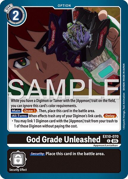 God Grade Unleashed [EX10-070] [Sinister Order] | Shuffle n Cut Hobbies & Games
