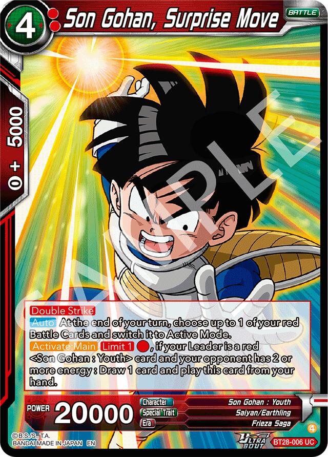Son Gohan, Surprise Move (BT28-006) [Prismatic Clash] | Shuffle n Cut Hobbies & Games