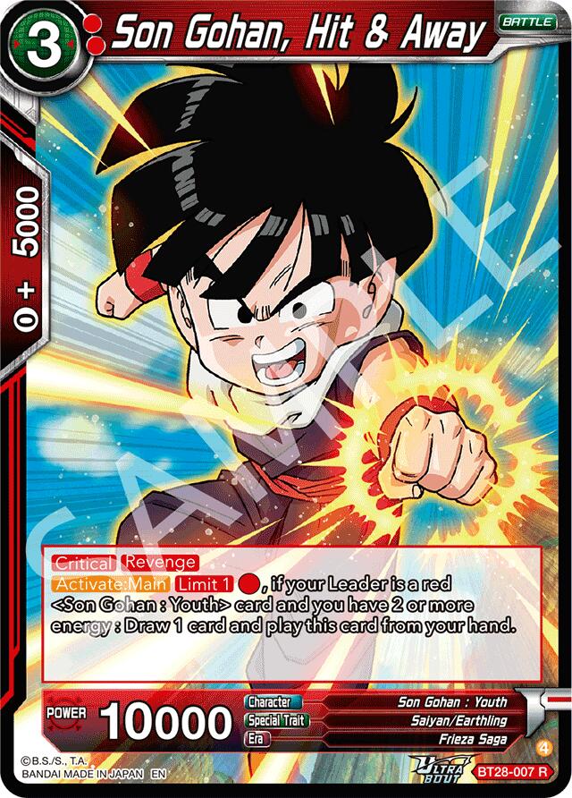 Son Gohan, Hit & Away (BT28-007) [Prismatic Clash] | Shuffle n Cut Hobbies & Games