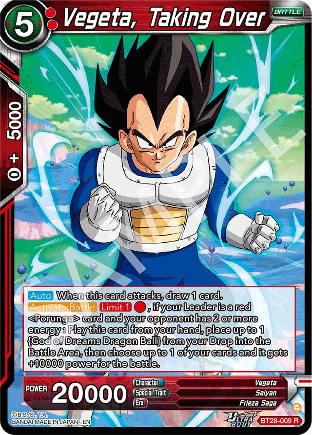 Vegeta, Taking Over (BT28-009) [Prismatic Clash] | Shuffle n Cut Hobbies & Games