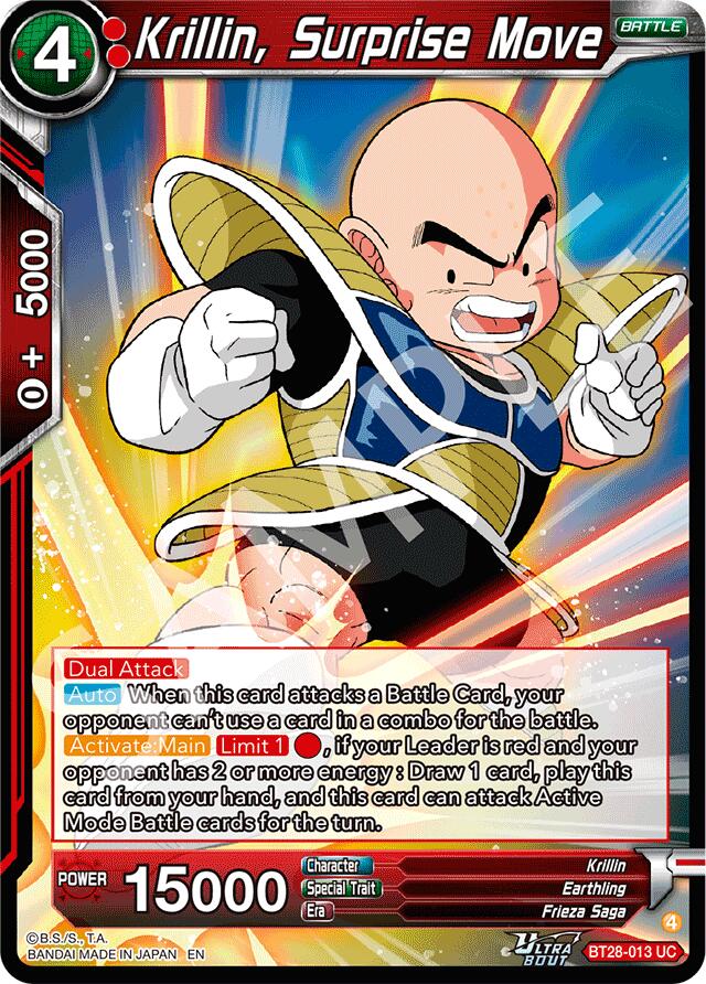 Krillin, Surprise Move (BT28-013) [Prismatic Clash] | Shuffle n Cut Hobbies & Games