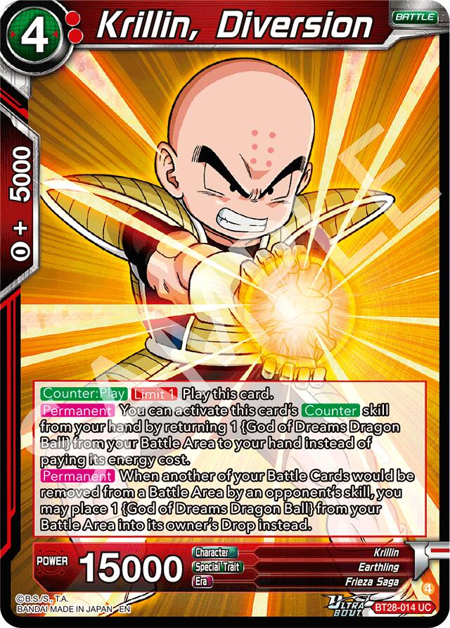Krillin, Diversion (BT28-014) [Prismatic Clash] | Shuffle n Cut Hobbies & Games