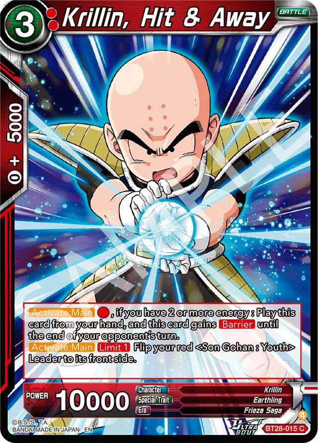 Krillin, Hit & Away (BT28-015) [Prismatic Clash] | Shuffle n Cut Hobbies & Games